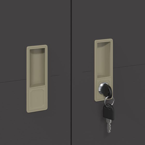 Шкаф за съхранение със съхранение 2 pcs Черно 60 x 40 x 200 см