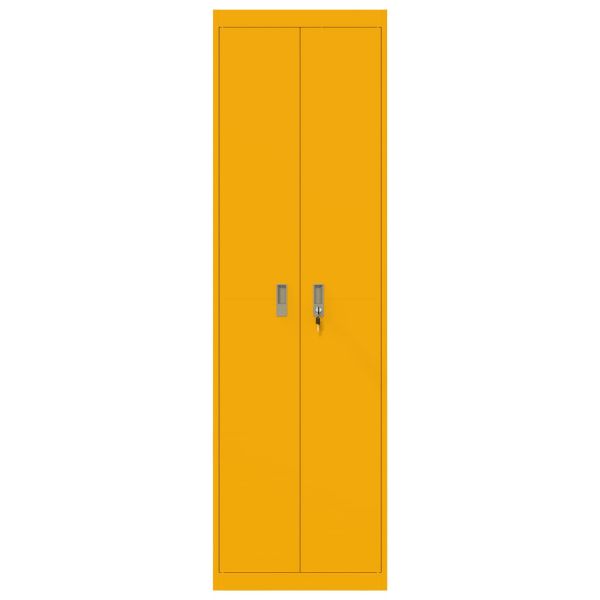 Шкаф за съхранение 2 pcs Горчично жълто 60 x 40 x 200 см