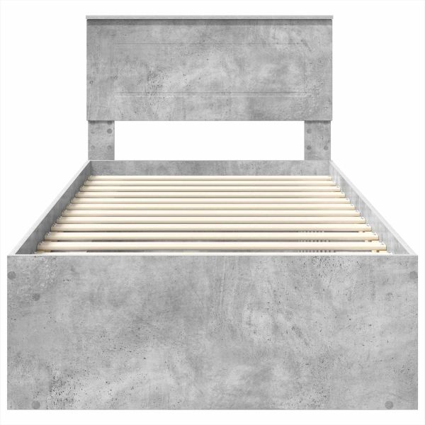Рамка за легло с таблото Бетон 90 x 200 cm Инженерно дърво