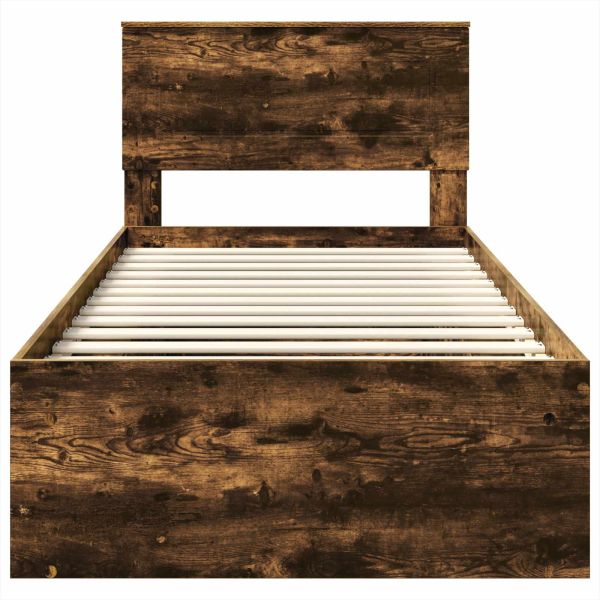 Рамка за легло с таблото Димян дъб 90 x 200 cm Инженерно дърво