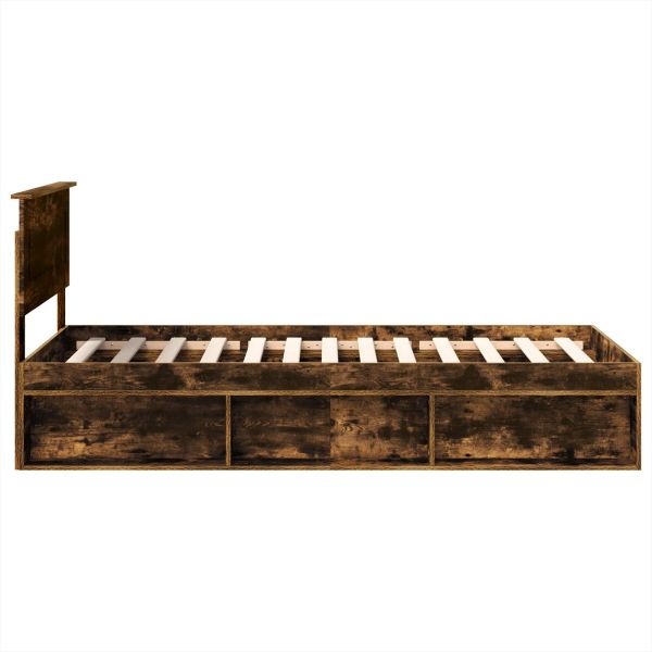 Рамка за легло с таблото Димян дъб 75 x 190 cm Инженерно дърво