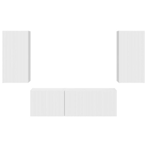 Лъскаво бяло 60 x 31 x 29,5 см