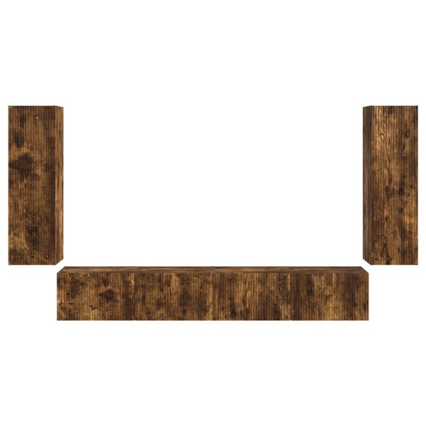 Монтиране на стена 4 pcs Димян дъб