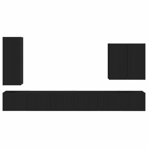 Монтиране на стена 6 pcs Черно