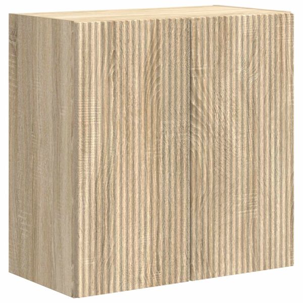 Монтиране на стена 6 pcs Сонома дъб