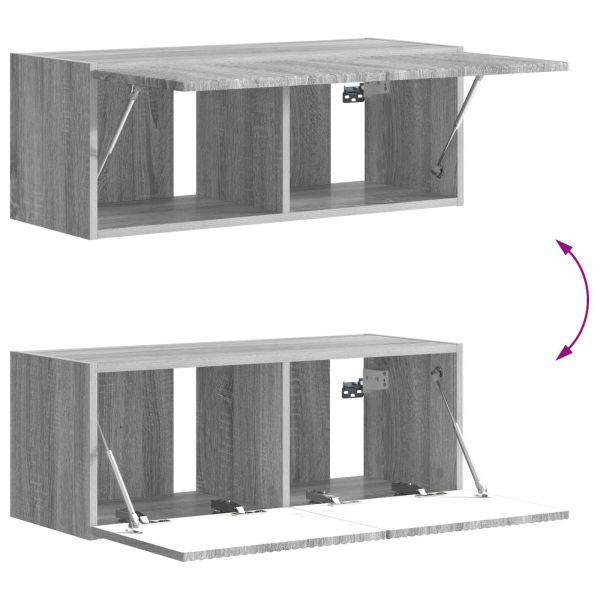 Монтиране на стена 6 pcs Сив Сонома
