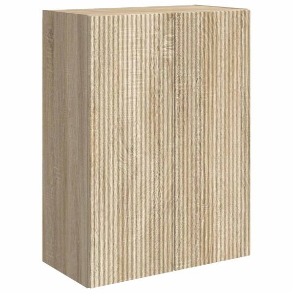 Монтиране на стена 6 pcs Сонома дъб