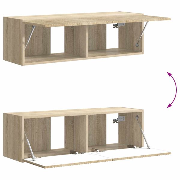 Монтиране на стена 6 pcs Сонома дъб