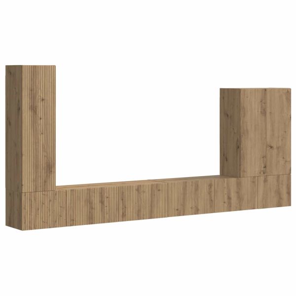 Монтиране на стена 6 pcs Дъб