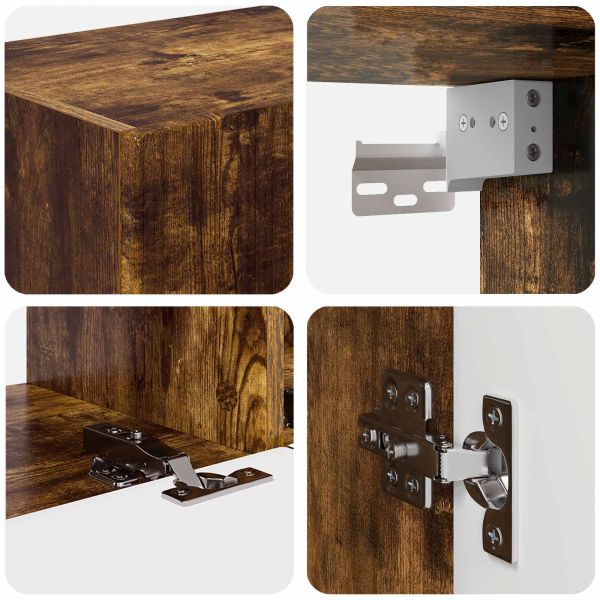 Комплект ТВ шкаф 3 pcs Димян дъб Инженерно дърво