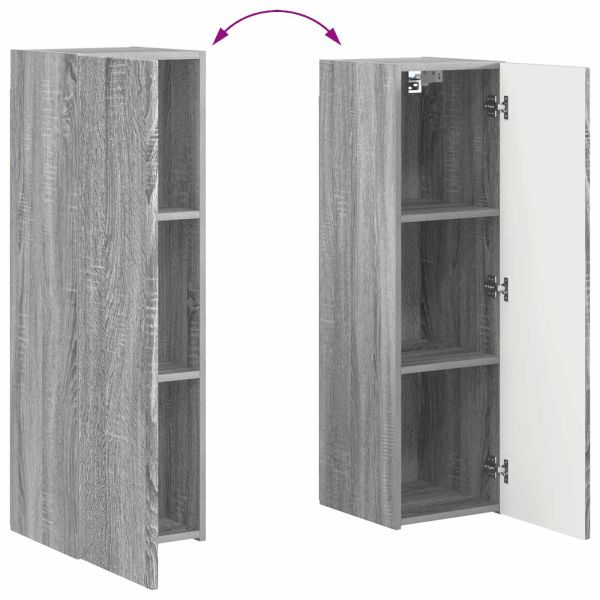 Комплект ТВ шкаф 3 pcs Сив Сонома Инженерно дърво