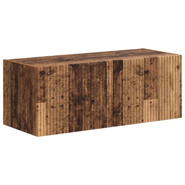 Комплект ТВ шкаф 3 pcs Старо дърво Инженерно дърво