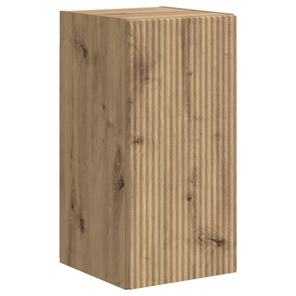 Комплект ТВ шкаф Монтиране на стена 3 pcs Дъб Инженерно дърво