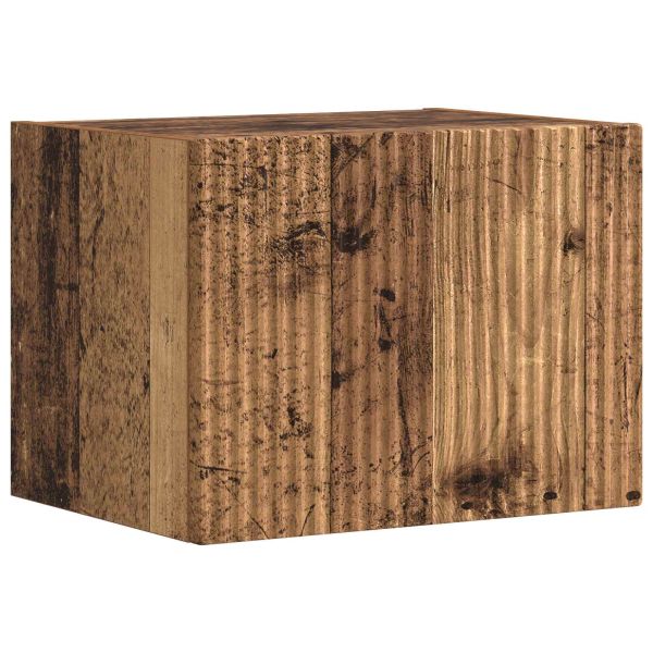 Комплект ТВ шкаф 5 pcs Старо дърво Инженерно дърво