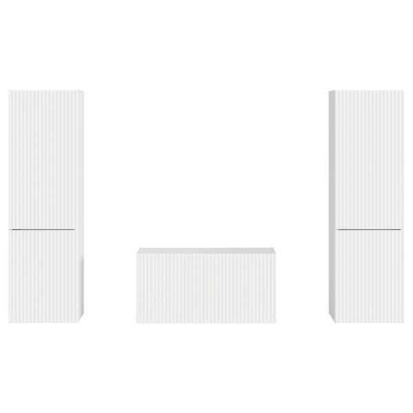 3 pcs Лъскаво бяло