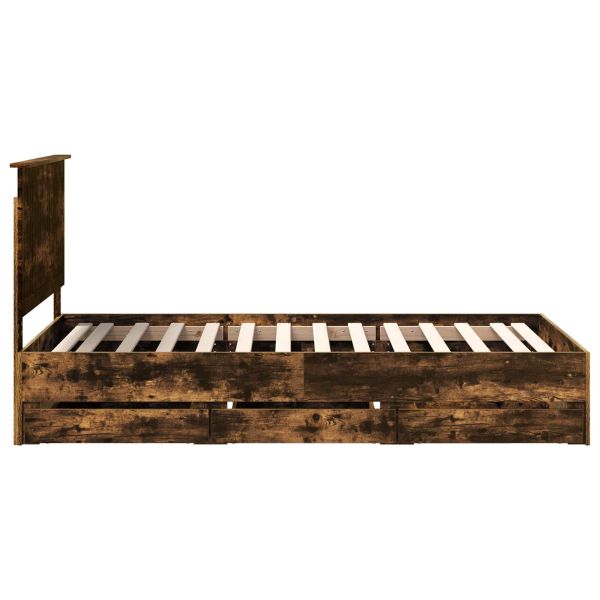 Рамка за легло Димян дъб 100 x 200 cm Инженерна дървесина