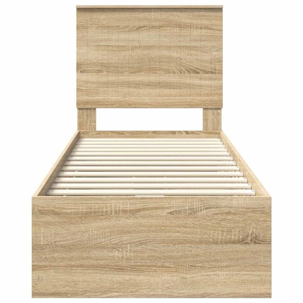 Рамка за легло Сонома дъб 75 x 190 cm Инженерна дървесина