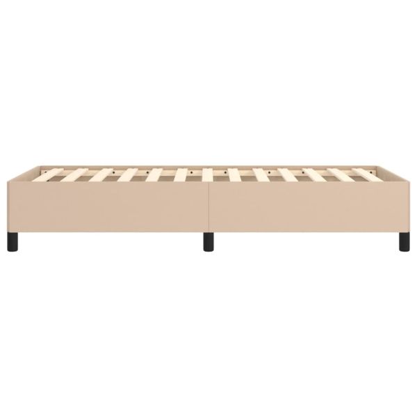 Рамка за легло, капучино, 80x200 см, изкуствена кожа