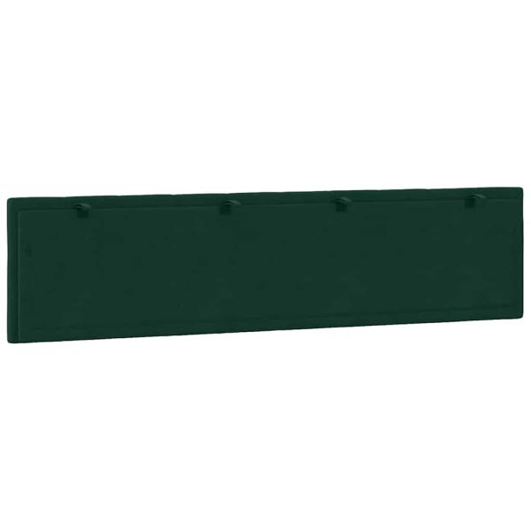 Мека табла за легло Hanko, тъмнозелена, 200 см, кадифе
