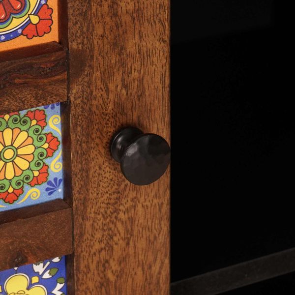 Служебен шкаф Орех 90 x 33,5 x 75 см Солидно мангово дърво