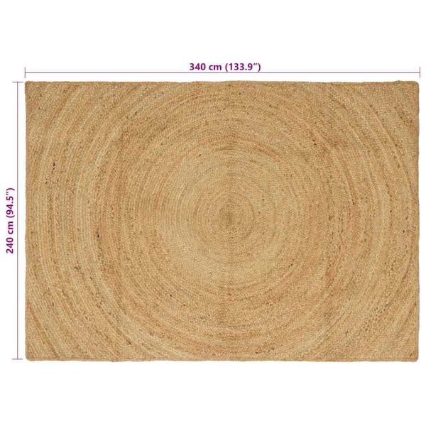Килими за помещение Кафяво 240 x 340 см юта
