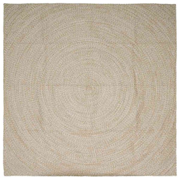 Килими за помещение Квадратна Естествено и бяло 300 x 300 cm