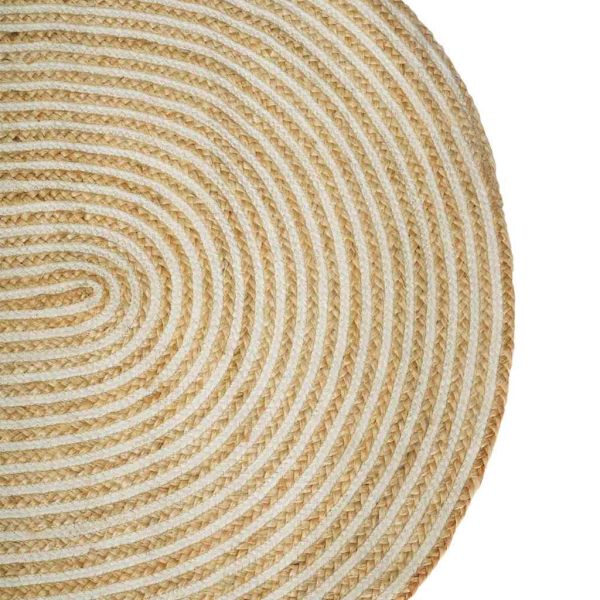 Килим Естествено и бяло 100 x 152 см юта