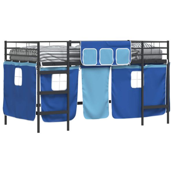 Черен и син 80 x 201 см