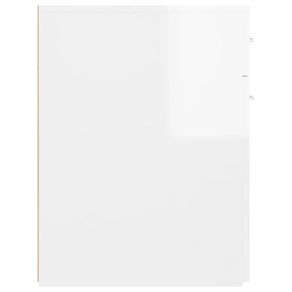 Шкаф органайзер, бял гланц, 20x45,5x60 см, ПДЧ