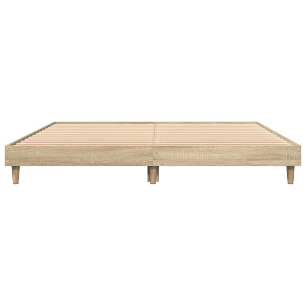 Рамка за легло без матрак сонома дъб 160x200 см инженерно дърво