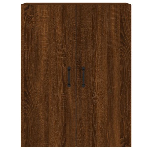 Стенни шкафове, 2 бр, кафяв дъб, инженерно дърво