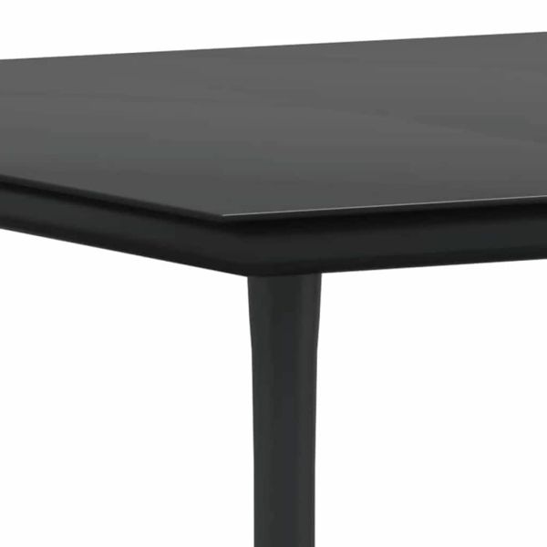 Комплект за хранене в градината 3 pcs Черно полиратан