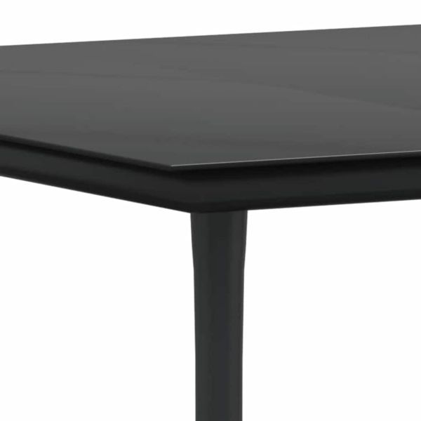 Комплект за хранене в градината 7 pcs Черно полиратан