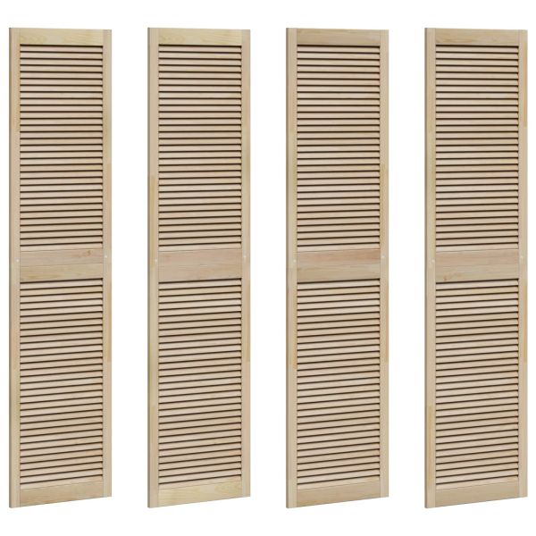Врата за шкаф с врата 4 pcs Естествен 201 x 2,1 x 49,5 см