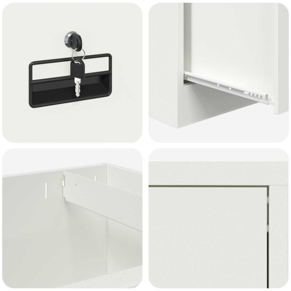 Шкаф за съхранение 2 pcs Маслинено зелено 80 x 40 x 180 см