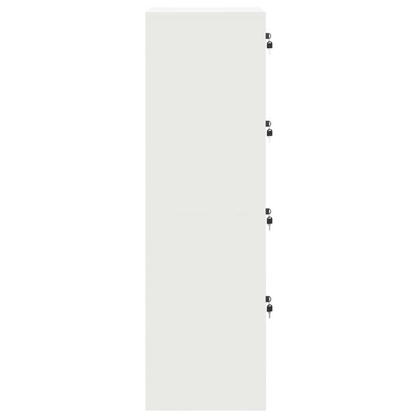 Шкаф за съхранение със съхранение 2 pcs Бяло 80 x 40 x 200 см