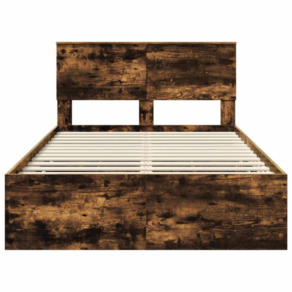 Рамка за легло Димян дъб 135 x 190 cm Инженерна дървесина