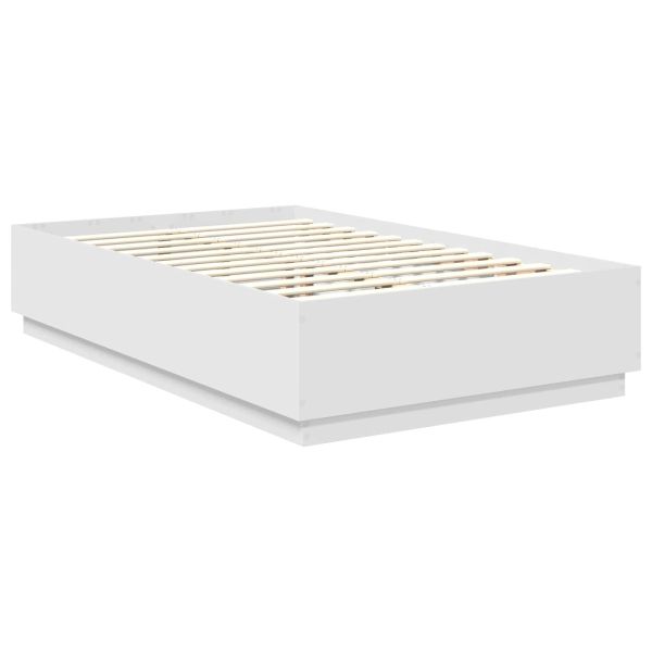 Рамка за легло с таблото Бяло 135 x 190 cm Инженерно дърво
