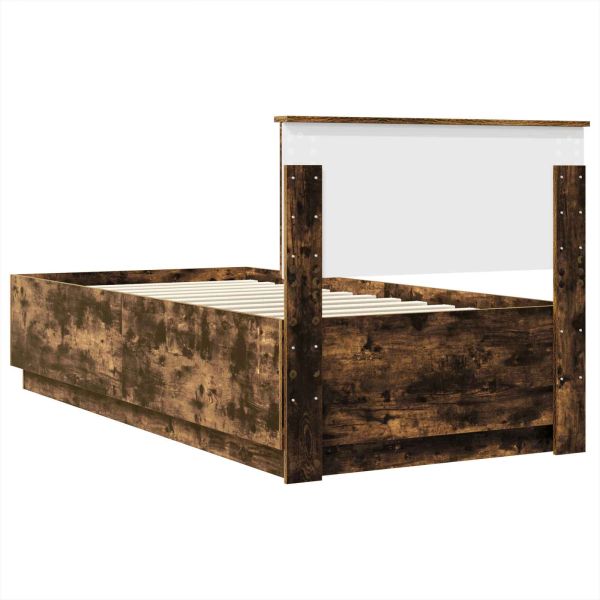 Рамка за легло с таблото Димян дъб 90 x 190 cm Инженерно дърво