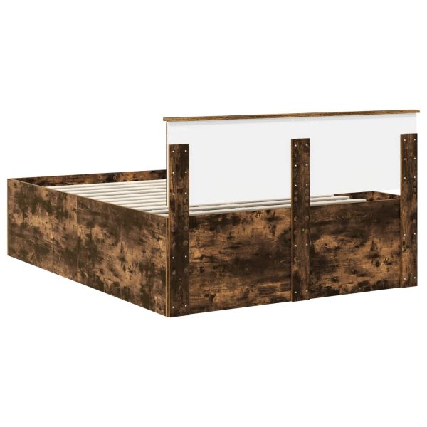 Рамка за легло с таблото Димян дъб 150 x 200 cm Инженерно дърво