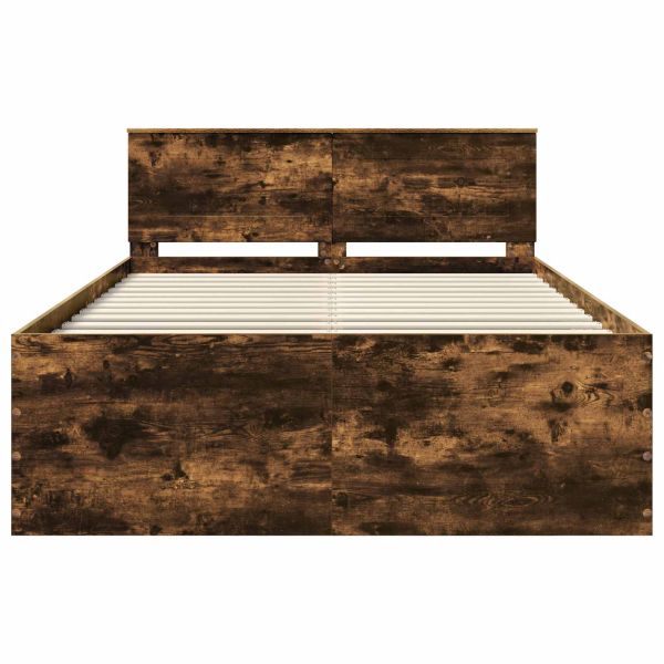 Рамка за легло с таблото Димян дъб 140 x 190 cm Инженерно дърво
