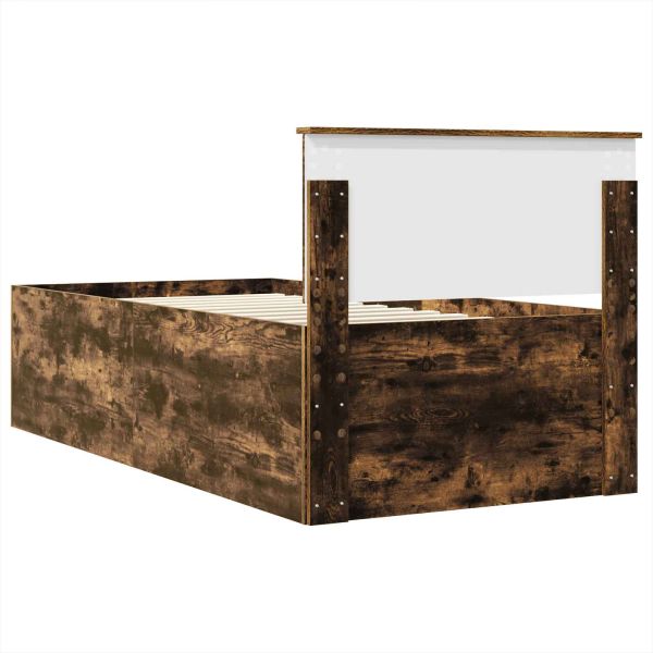 Рамка за легло с таблото Димян дъб 75 x 190 cm Инженерно дърво