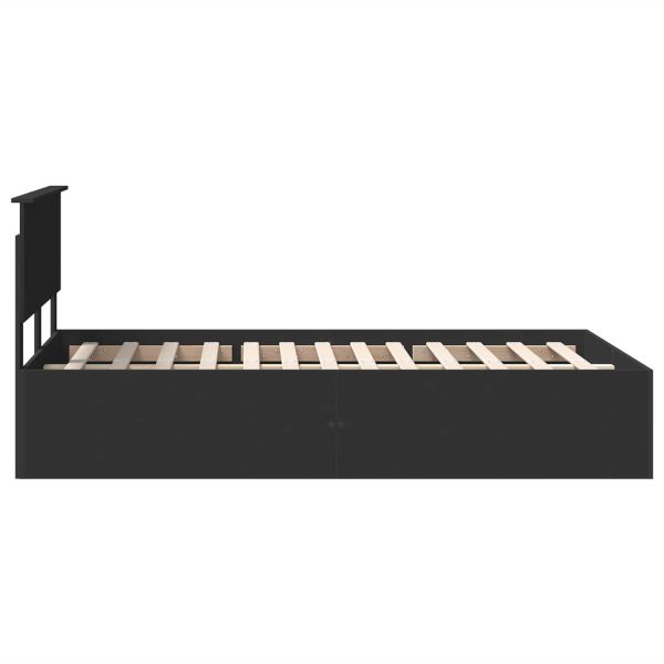 Рамка за легло с таблото Черно 120 x 200 cm Инженерно дърво