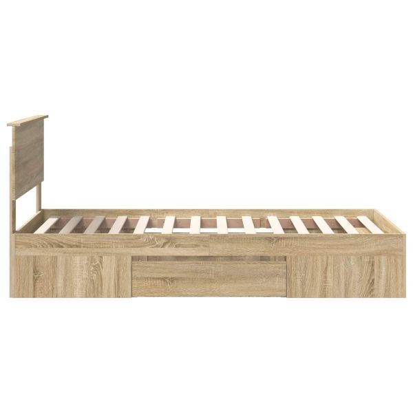 Рамка за легло с таблото Сонома дъб 100 x 200 м Инженерно дърво