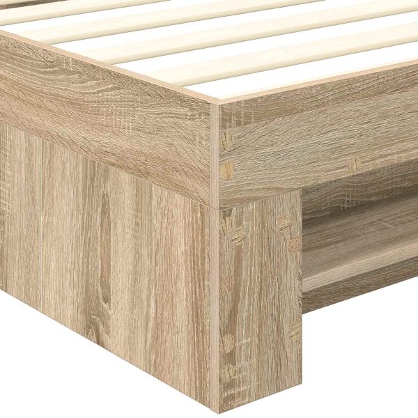 Рамка за легло с таблото Сонома дъб 100 x 200 м Инженерно дърво