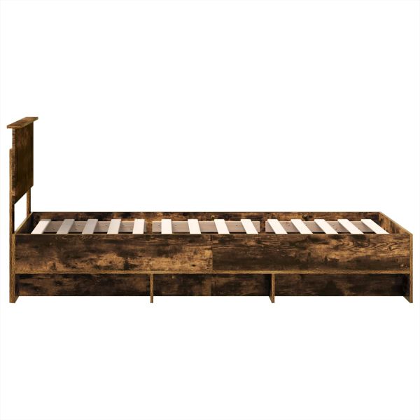 Рамка за легло с таблото Димян дъб 90 x 200 cm Инженерно дърво