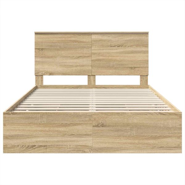 Рамка за легло Сонома дъб 140 x 200 cm Инженерна дървесина
