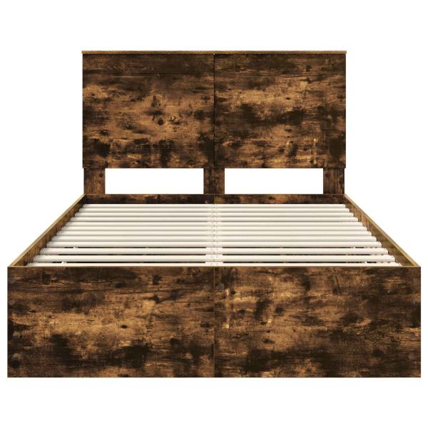 Рамка за легло Димян дъб 135 x 190 cm Инженерна дървесина