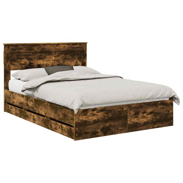 Рамка за легло Димян дъб 160 x 200 cm Инженерна дървесина