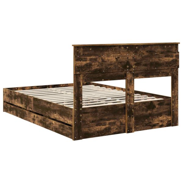 Рамка за легло Димян дъб 160 x 200 cm Инженерна дървесина